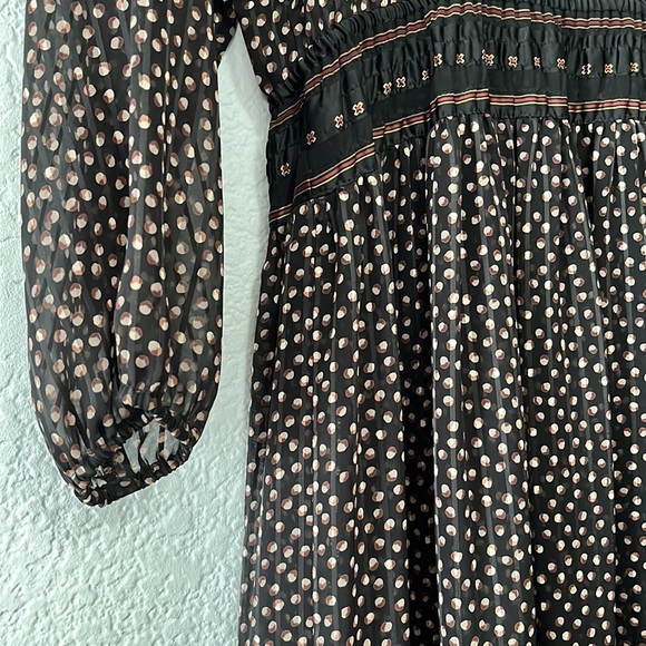Vintage Diane Freis Georgette Boho Prairie Dress - Picture 11 of 16